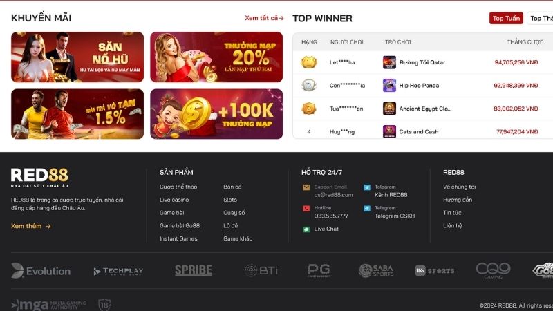 Hướng dẫn nạp tiền Red88